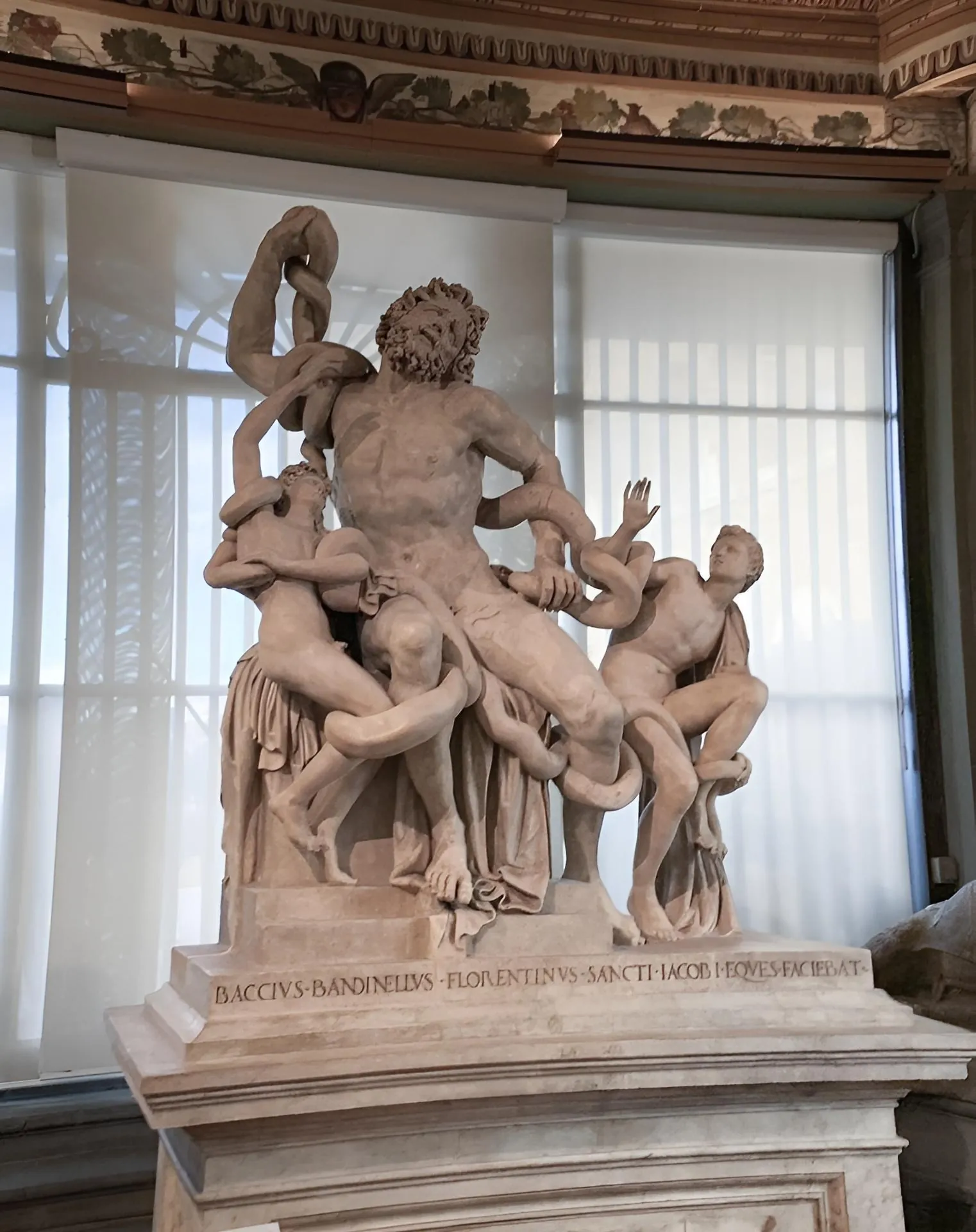 The Laocoön group in the Uffizi corridor