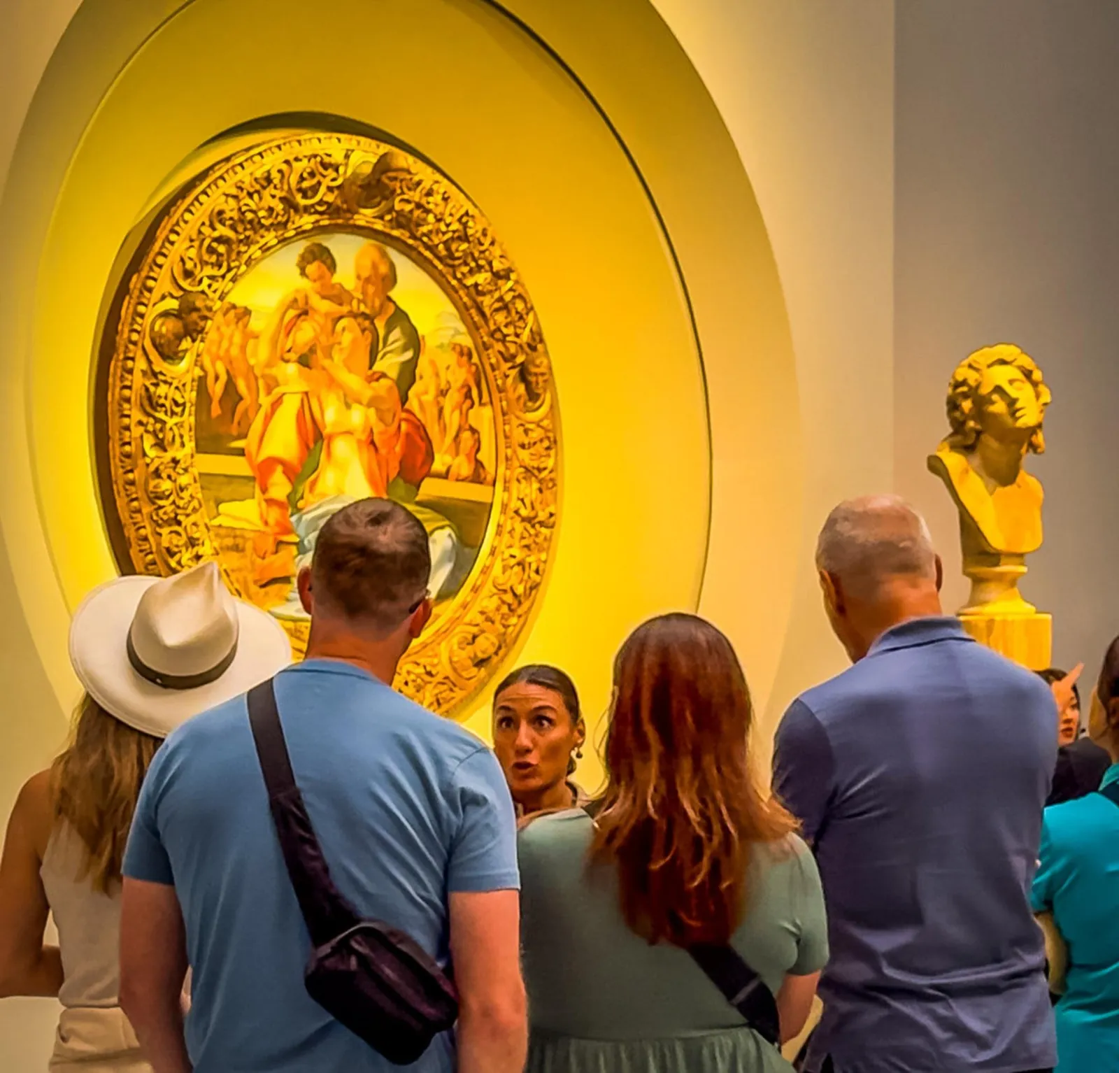 Small group around Michelangelo's Doni Tondo